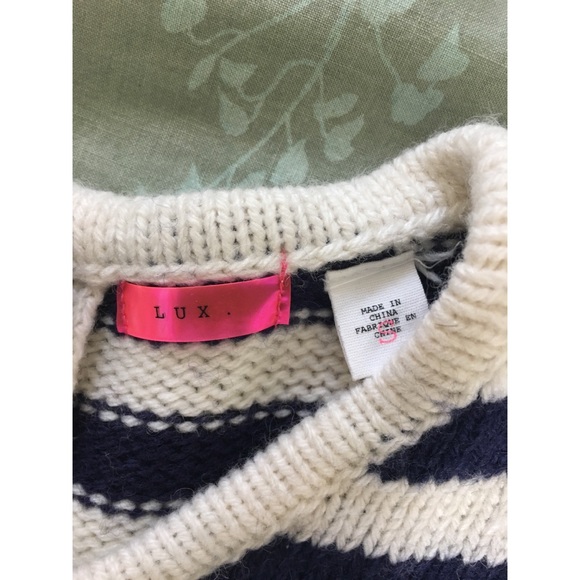 Lux Sleeveless Sweater Tunic Sm stripes - Picture 4 of 8